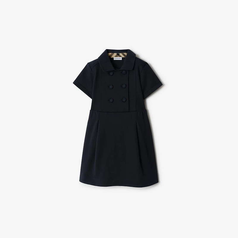 Cotton Trench Dress in Navy | Burberry® Official