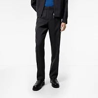 Pinstriped Wool Track Pants in Iron grey - Men | Burberry® Official