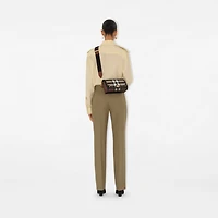 Top Handle Note Bag in Dark birch brown - Women | Burberry® Official