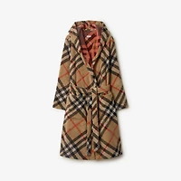 Check Cotton Robe in Sand | Burberry® Official