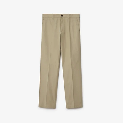 Cotton Chinos in Skylark - Men | Burberry® Official