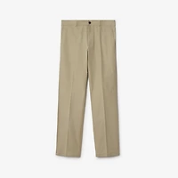 Cotton Chinos in Skylark - Men | Burberry® Official