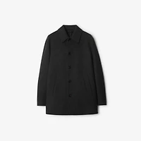 Short Wool Car Coat in Charcoal grey - Men | Burberry® Official