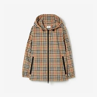 Check Jacket in Archive beige - Women, Nylon | Burberry® Official