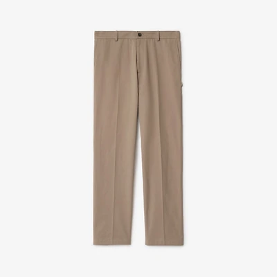 Cotton Chinos in Clay brown - Men | Burberry® Official