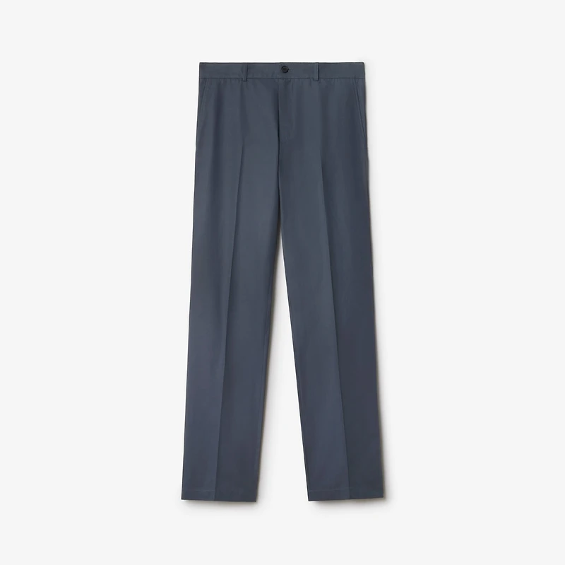 Cotton Chinos in Magnet - Men | Burberry® Official