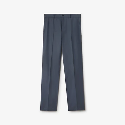 Cotton Chinos in Magnet - Men | Burberry® Official