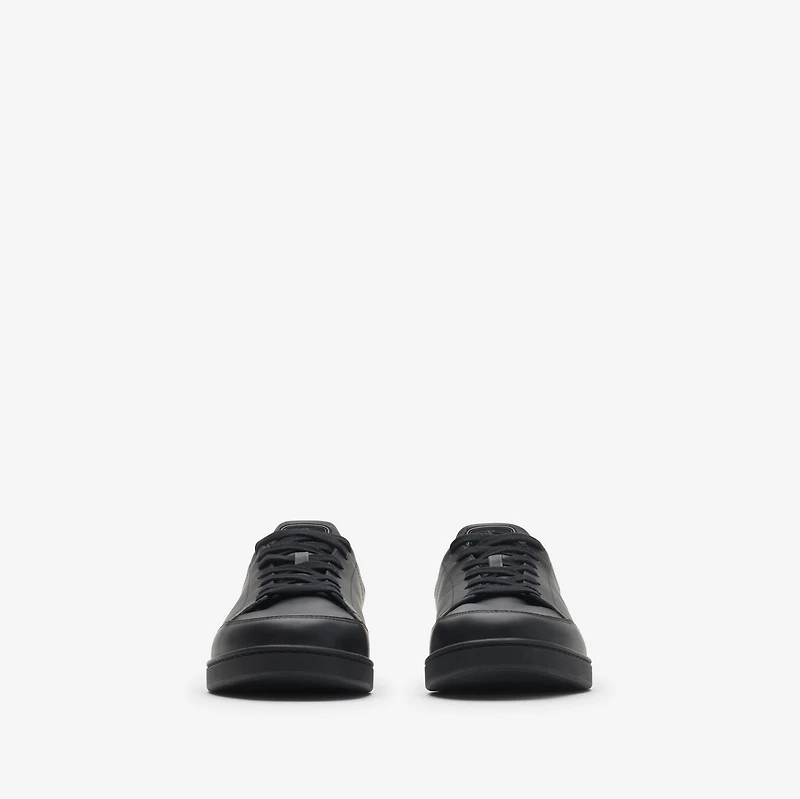 Leather Set Sneakers in Black/sand beige - Men | Burberry® Official
