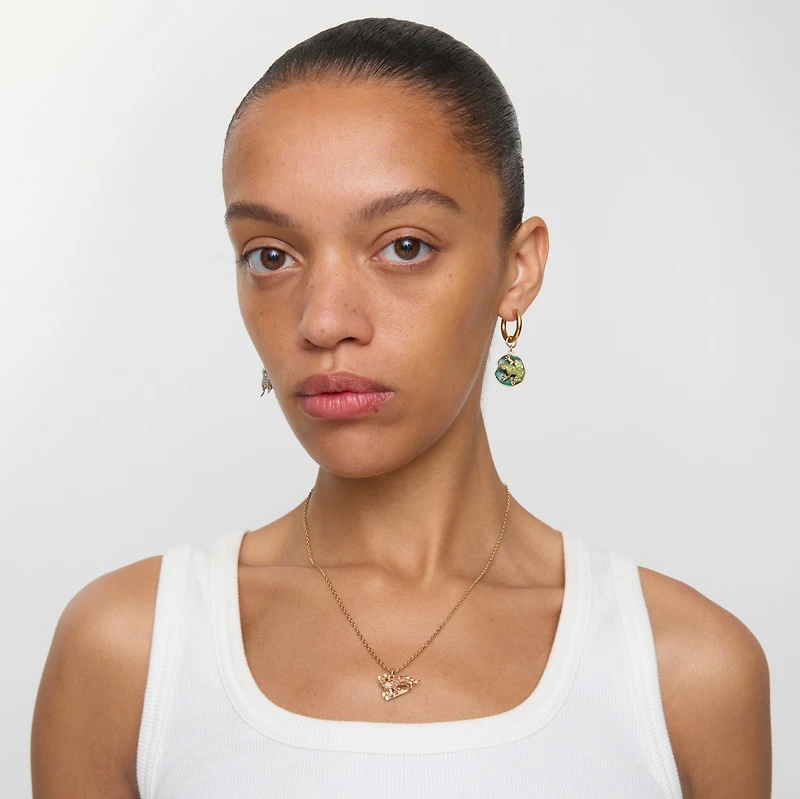 Fox Charm Necklace​ in Gold/red/silver/clear - Women | Burberry® Official