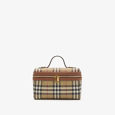 Check Vanity Bag​ in Archive beige/briar brown - Women | Burberry® Official