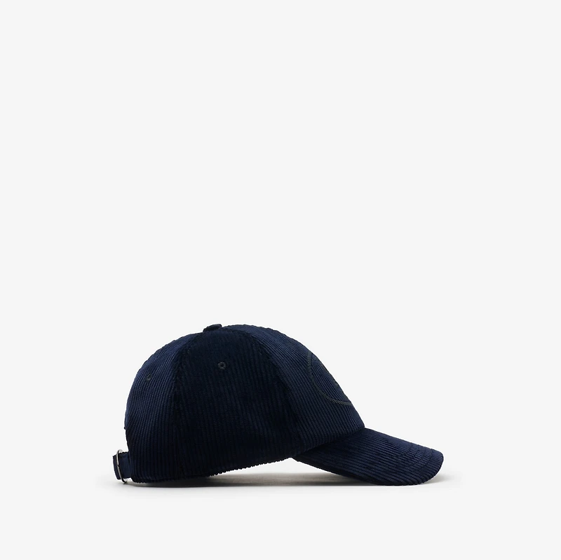 Knight Stamp Corduroy Baseball Cap in Navy - Men | Burberry® Official
