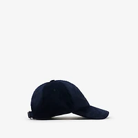 Knight Stamp Corduroy Baseball Cap in Navy - Men | Burberry® Official