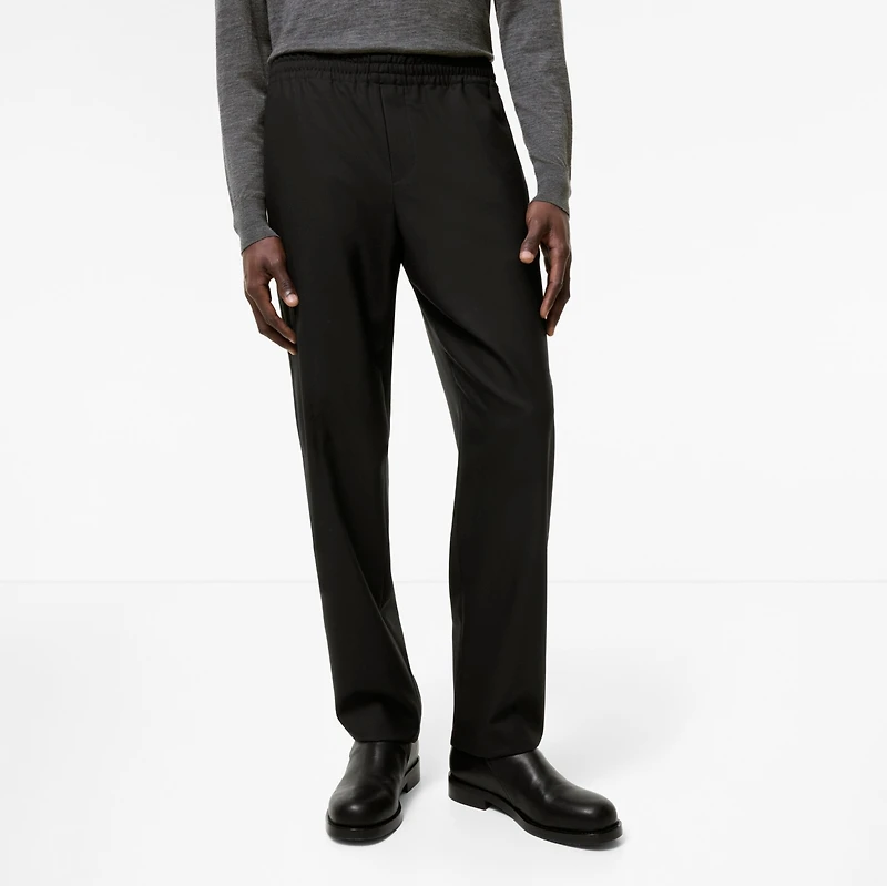 Wool Track Pants in Black - Men | Burberry® Official