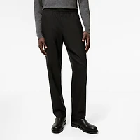 Wool Track Pants in Black - Men | Burberry® Official
