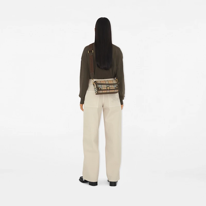 Top Handle Note Bag in Archive beige/military - Women | Burberry® Official
