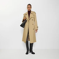 Long Castleford Trench Coat in Beige - Women | Burberry® Official