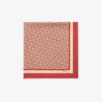 B Charm Silk Scarf in Geranium | Burberry® Official