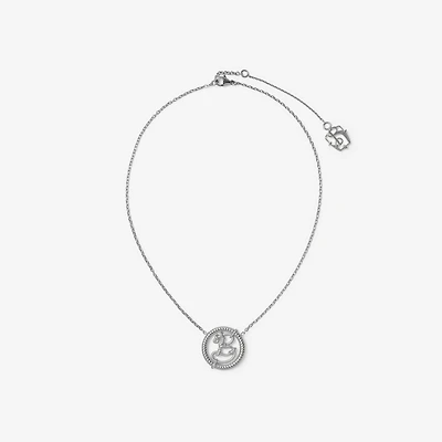 Nautical Knot B Pendant Necklace​ in Silver - Women | Burberry® Official