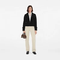 Mini Check Bowling Bag in Dark birch brown - Women | Burberry® Official