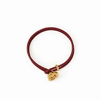 Leather B Shield Bracelet in Gold/rust - Women | Burberry® Official