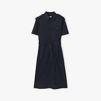 Wool Shirt Dress in Navy - Women | Burberry® Official