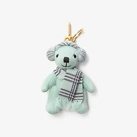 Thomas Bear Charm in Seafoam green - Women | Burberry® Official