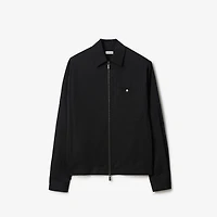 Nylon Zip Overshirt in Black - Men | Burberry® Official