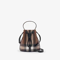 Mini TB Bucket Bag in Dark birch brown - Women | Burberry® Official