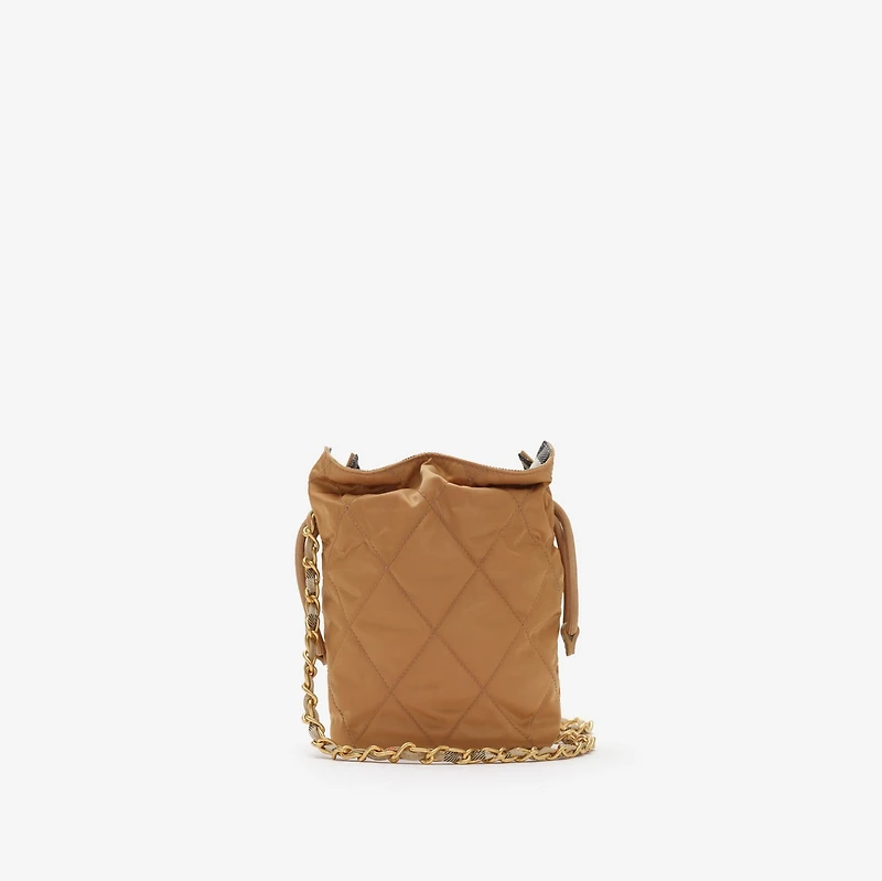 Reversible Horseshoe Chain Pouch in Teak brown - Women | Burberry® Official