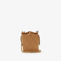 Reversible Horseshoe Chain Pouch in Teak brown - Women | Burberry® Official