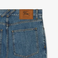 Straight Jeans in Mid blue - Men | Burberry® Official