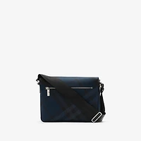 Grid Messenger Bag​ in Navy - Men | Burberry® Official