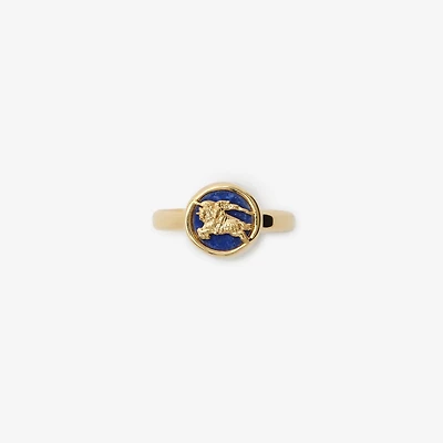 Knight Coin Ring in Gold/blue - Women | Burberry® Official