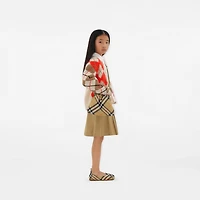 Check Pouch in Sand - Children | Burberry® Official
