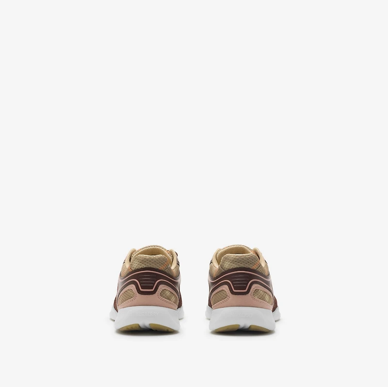 Check Matrix Sport Sneakers in Broom - Men, Nylon | Burberry® Official