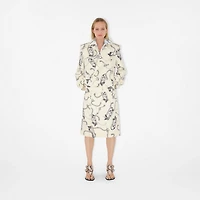 Knight Hardware Silk Shirt in Blue/white - Women | Burberry® Official