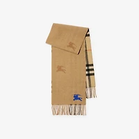 Reversible EKD Check Cashmere Scarf in Sand | Burberry® Official