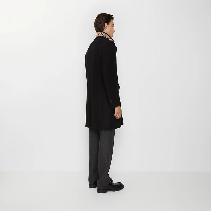 Wool Tailored Coat in Black - Men | Burberry® Official