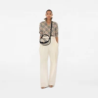 Highlands Crossbody Bag in Soap - Women, Cotton, Linen | Burberry® Official