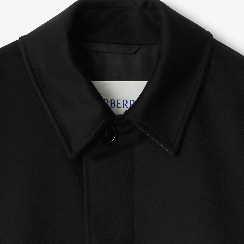 Mid-length Cashmere Car Coat in Black - Men | Burberry® Official