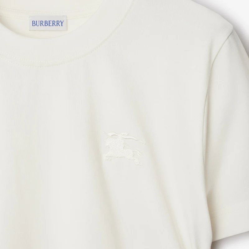 Festival Cotton T-shirt in Chalk - Women | Burberry® Official