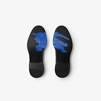 Leather Manor Derby Shoes in Black - Men | Burberry® Official