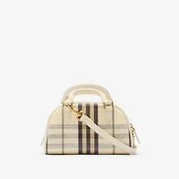 Mini Highlands Bowling Bag​ in Light beige - Women | Burberry® Official