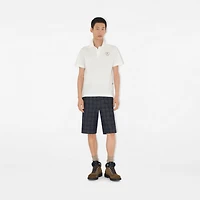 B Heart Cotton Polo Shirt in Chalk white - Men | Burberry® Official