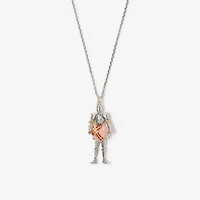 Knight Heart Charm Necklace​ in Silver/gold - Women | Burberry® Official