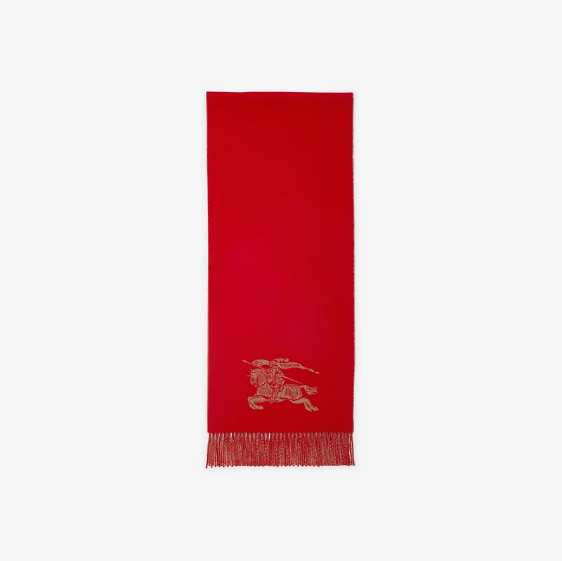 Reversible EKD Cashmere Scarf in Pillar/camel | Burberry® Official