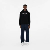 Logo Cotton Hoodie in Black - Men | Burberry® Official