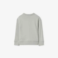 Trench Bear Cotton Sweatshirt in Limestone grey | Burberry® Official