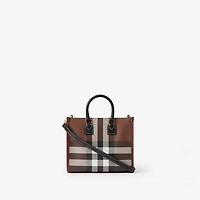 Mini Freya Tote in Dark birch brown - Women | Burberry® Official