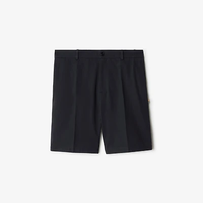 Cotton Shorts in Navy - Men | Burberry® Official